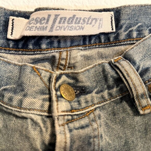 Diesel Industry Denim Division Men's Straight-Leg Jeans Size 34 Made In Italy - Picture 4 of 13